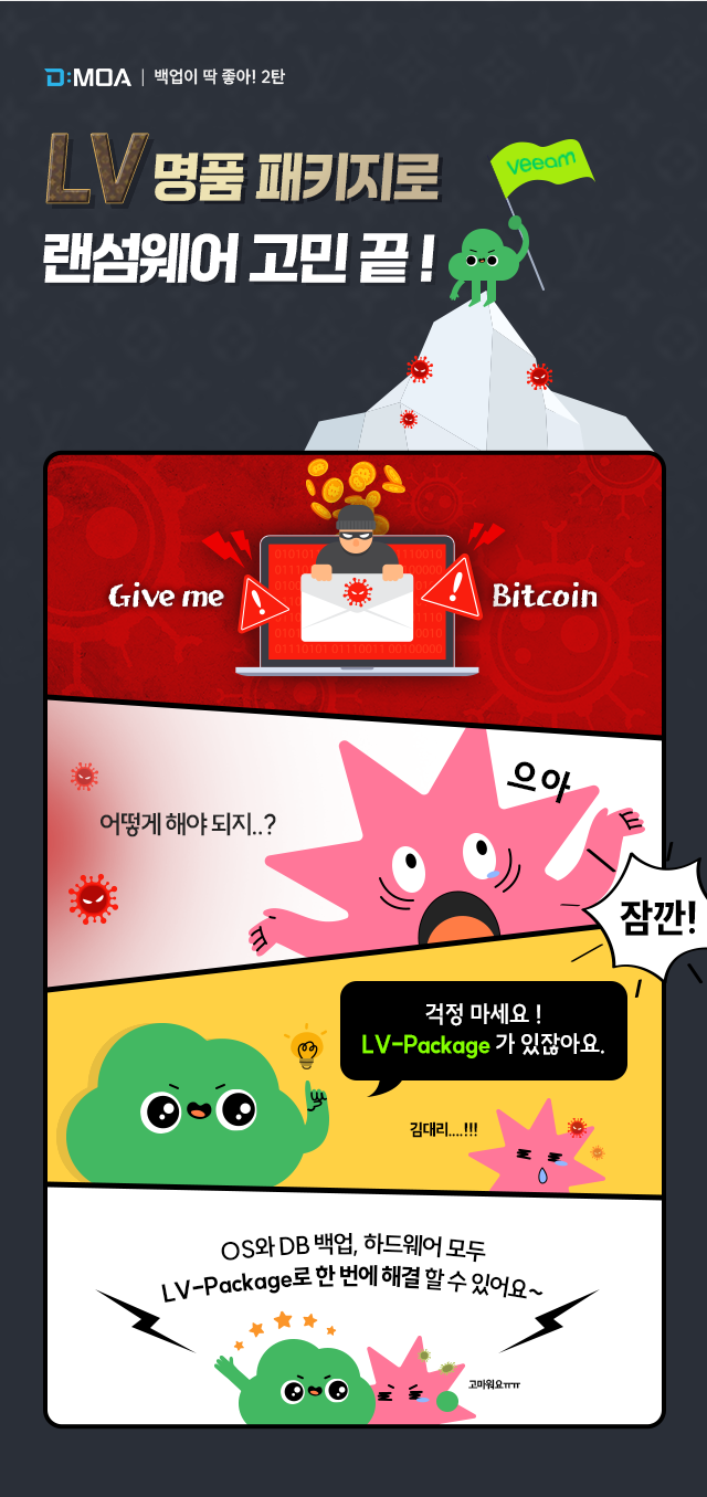 Veeam백업이 딱좋아!] 2탄 랜섬웨어 고민 끝! - Pickcl